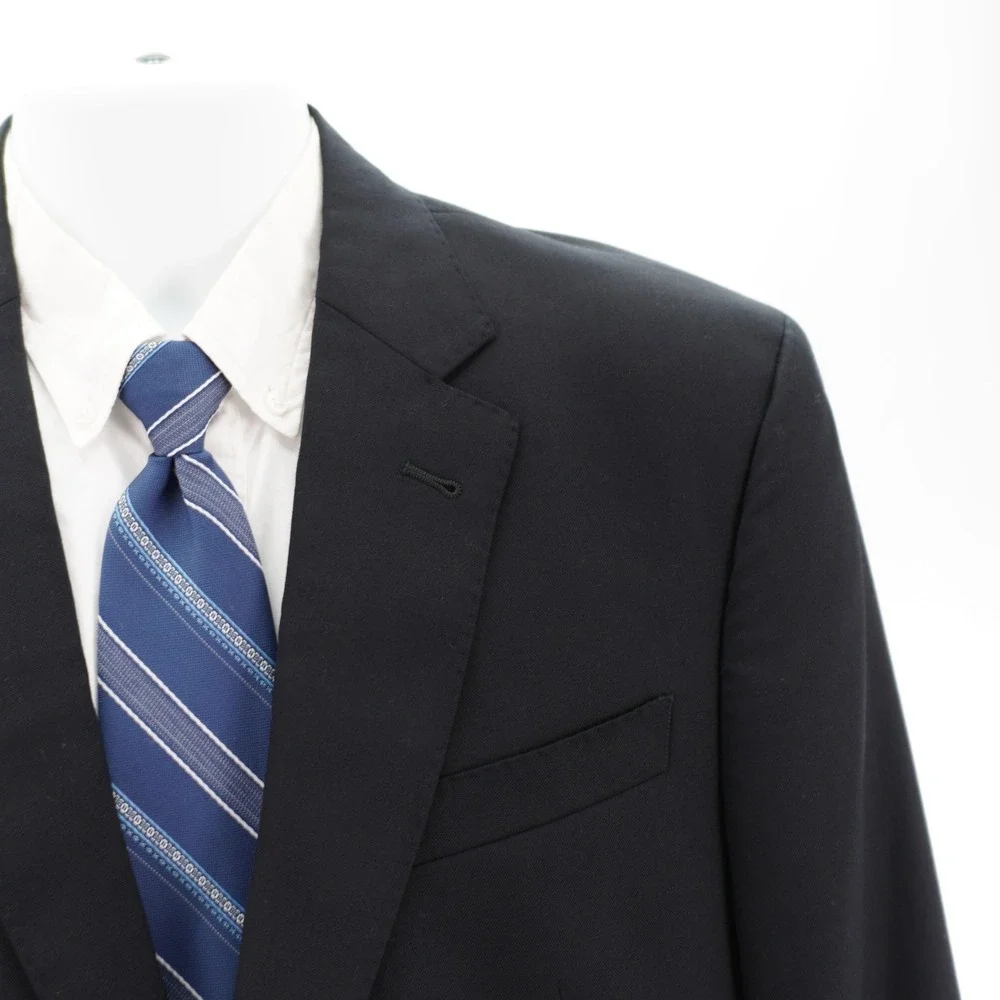 Joseph‎ Jos A Bank Wool Black 2 Button Blazer 42R